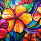 Colorful Playful Hibiscus