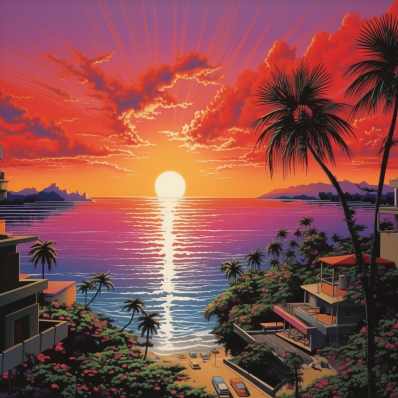 Tropical Sunset Haze