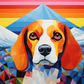 Colorful Bold Beagle