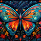 Flowers And Artsy Butterfly  Diamond Painting Kits