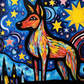 Bold Colors Wolf