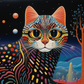 Bold Artsy Bengal Cat  Diamond Painting Kits