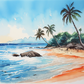 Watercolor Calm Cove