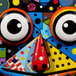 Bold Artsy Colorful Face   Diamond Painting Kits