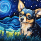 Sweet Starry Night Chihuahua