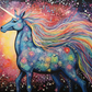Fun Magical Unicorn  Diamond Painting Kits