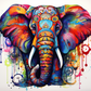 Bright Colored Elephant
