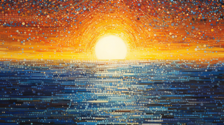 Glowing Sunset Over Peaceful Water