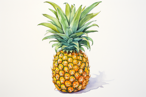 Simple Watercolor Pineapple  Diamond Painting Kits