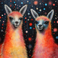 Sweet Coloful Mexican Llamas