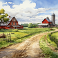 Watercolor Country Road