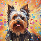 Happy Yorkie Art