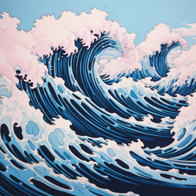 Close Up Of Sea Waves