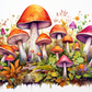 Fun Watercolor Mushroom Collection