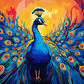 Vibrant Peacock