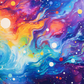 Pretty Rainbow Galaxy  Diamond Painting Kits