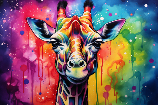 Close Up Fun Giraffe