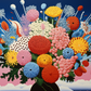 Artsy Flowers In A Vase