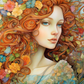 Graceful Wildflower Girl Diamond Painting Kits