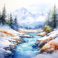 Icy Stream  Diamond Painting Kits