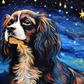Stargazing King Charles Spaniel