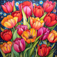 Bright Colorful Tulips
