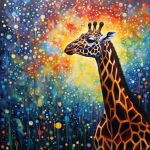 Proud Giraffe  Diamond Painting Kits