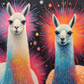 Coloful Mexican Llamas