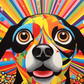 Bold Colorful Dog