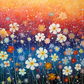 Evening Glow Over Wildflowers