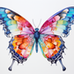 Watercolor Blue Tip Wings Butterfly  Diamond Painting Kits