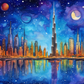 Dubai Starry Night