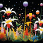 Fantasy Lillies In The Night