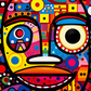 Bold Colorful Artsy Face  Diamond Painting Kits