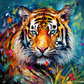 Artsy Fluffy Tiger