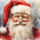 Watercolor Santa Clause  Diamond Painting Kits