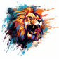 Lion And Colors  Diamond Painting Kits