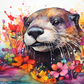Watercolor Otter