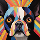 Bold Colorful Terrier