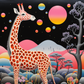 Galactic Giraffe   Diamond Painting Kits