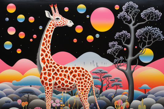 Galactic Giraffe   Diamond Painting Kits