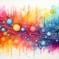 Colorful Watercolor Art  Diamond Painting Kits