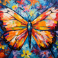 Artsy Colored Butterfly   Diamond Painting Kits