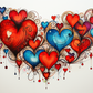 Watercolor Hearts