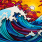 Fun Colors In Ocean Waves