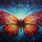 Butterfly On Glowing Night  Diamond Painting Kits