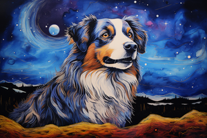 Starry Night Australian Shepherd