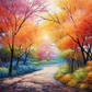 Path Through Colorful Trees