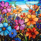 Wildflowers On Stained Glass
