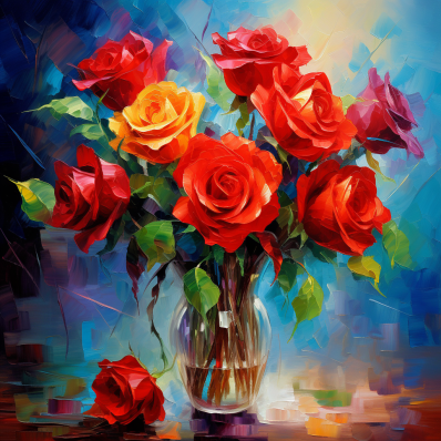 Vase Of Roses